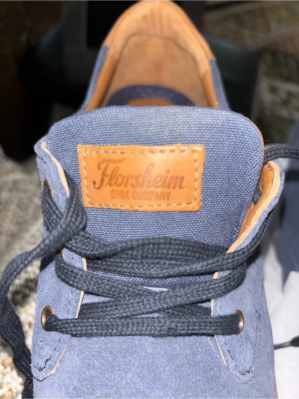 NEW!Florsheim Caper PT Navy Suede Lace-Up Casual Sneakers Sz 13 M